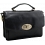 Tumble & Hide Siena Small Italico Leather Satchel Bag / Grab Bag Black