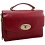 Tumble & Hide Siena Small Italico Leather Satchel Bag / Grab Bag Red