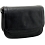 Tumble & Hide Trento Triple Gusset Flap Over Leather Bag Black