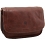 Tumble & Hide Trento Triple Gusset Flap Over Leather Bag Brown