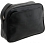 Tumble & Hide Vergato Italico Leather Zip Around Shoulder Bag Black