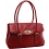 Tumble & Hide Verona Flap Over Leather Tote Bag / Shoulder Bag Red