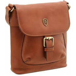 Tumble & Hide Flap Over Leather Across Body Bag