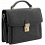 Tumble & Hide Leather Briefcase Grab Bag Black