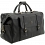 Tumble & Hide Leather Overnight Holdall Bag Black