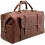 Tumble & Hide Leather Overnight Holdall Bag Brown