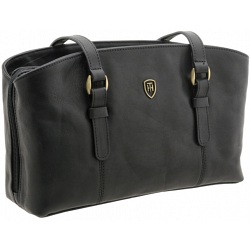 Tumble & Hide Ealing Triple Zip Top Leather Shoulder Bag