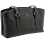 Tumble & Hide Ealing Triple Zip Top Leather Shoulder Bag Black