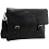Tumble & Hide Lucca Flap Over Leather Satchel / Messenger Bag Black