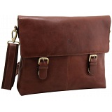 Tumble & Hide Lucca Flap Over Leather Satchel / Messenger Bag