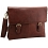 Tumble & Hide Lucca Flap Over Leather Satchel / Messenger Bag Brown