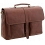 Tumble & Hide Flap Over Leather Briefcase / Laptop Bag Brown