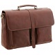 Tumble & Hide Flap Over Leather Briefcase / Laptop Bag