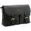 Tumble & Hide Flap Over Leather Satchel Black