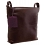 Yoshi Addison Across Body Bag / Leather Handbag Chocolate