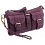 Yoshi Alston Hope Springs Leather Wrist Bag / Shoulder Bag Aubergine