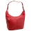 Yoshi Ariane Large Leather Slouched Shoulder Bag / Handbag Red