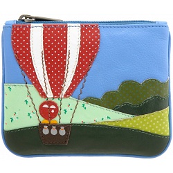 Yoshi Lichfield Balloons Up In The Air Limited Edition Leather Coin Purse