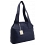 Yoshi Bayham Large Shoulder Bag / Leather Handbag Navy