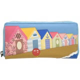 Yoshi Beach Hut Limited Edition Leather Purse with Coin Pocket