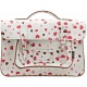 Yoshi Belforte Heart Print Satchel / Large Leather Work Bag