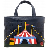 Yoshi Hampton Limited Edition Circus Big Top Leather Handbag / Grab Bag