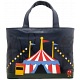 Yoshi Hampton Limited Edition Circus Big Top Leather Handbag / Grab Bag