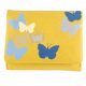 Yoshi Bloomfield Butterfly Leather Flap Over Purse