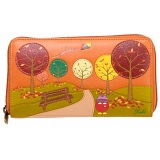 Yoshi Bridgette Autumn Scene Limited Edition Leather Purse with Coin Pocket