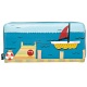 Yoshi Limited Edition Boat Applique Leather Purse with Coin Pocket