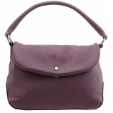 Yoshi Brody Flap Over Leather Shoulder Bag / Handbag