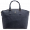 Yoshi Calloway Cross-Grain Leather Zip Top Grab Bag Navy