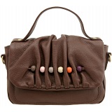 Yoshi Cecilia Bead Leather Grab Bag / Handbag