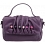 Yoshi Cecilia Bead Leather Grab Bag / Handbag Plum