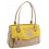 Yoshi Covey Leather Embossed Flower Shoulder Bag / Handbag Oyster 
