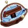Yoshi Dahlia Leather Clutch Bag