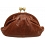 Yoshi Dahlia Leather Clutch Bag Brown