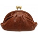 Yoshi Dahlia Leather Clutch Bag