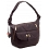 Yoshi Denton Bird Leather Slouch Shoulder Bag / Handbag Aubergine