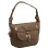 Yoshi Denton Bird Leather Slouch Shoulder Bag / Handbag Taupe