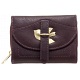 Yoshi Denton Leather Zip Top Bird Purse
