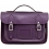 Yoshi Dewhurst Satchel / Small Leather Work Bag Purple 