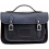 Yoshi Dewhurst Satchel / Small Leather Work Bag Navy 