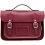 Yoshi Dewhurst Satchel / Small Leather Work Bag Maroon 