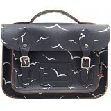 Yoshi Dewhurst Birds Print Satchel / Small Leather Work Bag