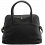 Yoshi Eaton Medium Size Dome Shaped Grab Bag / Leather Handbag Black