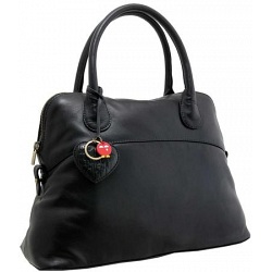 Yoshi Eaton Medium Size Dome Shaped Grab Bag / Leather Handbag