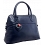 Yoshi Eaton Medium Size Dome Shaped Grab Bag / Leather Handbag Navy