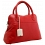 Yoshi Eaton Medium Size Dome Shaped Grab Bag / Leather Handbag Red