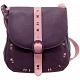 Yoshi Eliza Leather Across Body Bag / Handbag (Plum)